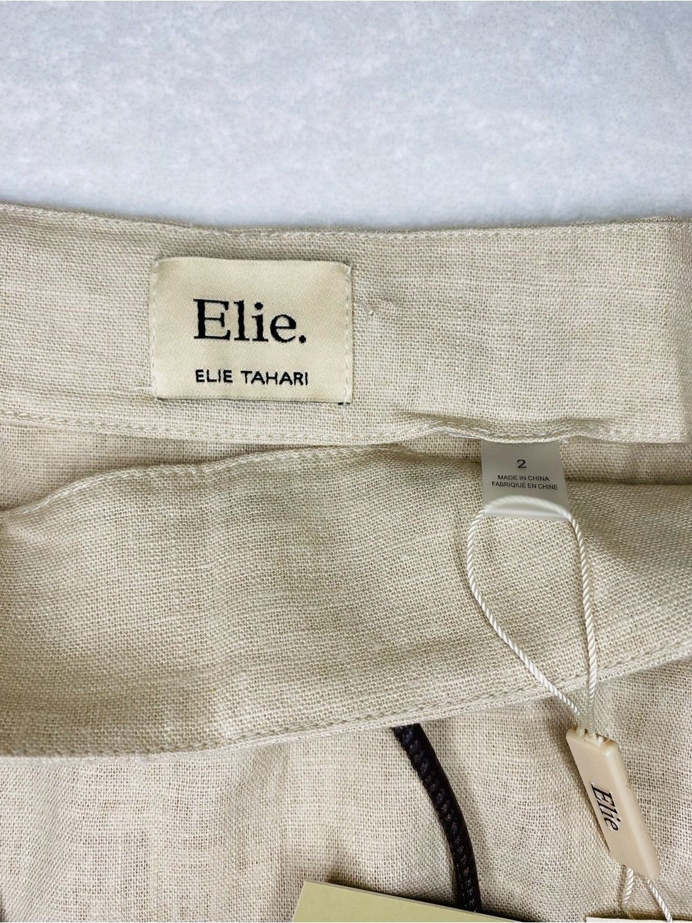 Elie Tahari Linen Blend Skirt - Picture 4 of 8